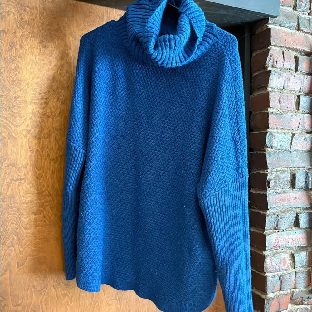 Cozy Blue Turtleneck Sweater